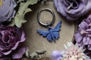 Papillon Violet Bleu de Perle