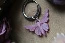 Papillon Rose Bleu de Perle